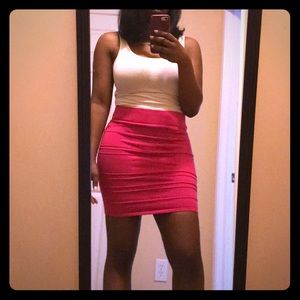 Forever 21 Bodycon Pink/Fuchsia Skirt